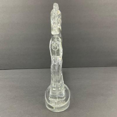 -27- GLASSWARE | By Dalzell Tall Pony Figure | Marked