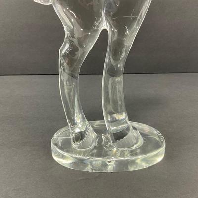 -27- GLASSWARE | By Dalzell Tall Pony Figure | Marked