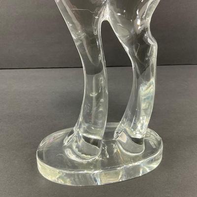 -27- GLASSWARE | By Dalzell Tall Pony Figure | Marked