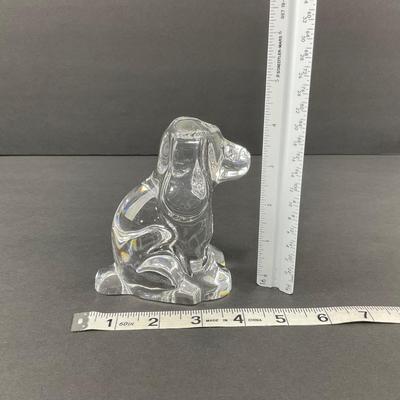 -30- ORREFORS | Swedish Crystal Spaniel Dog Figure | Signed