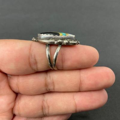 -32- NAVAJO | Artist Signed Sterling Ring | Marked Tommy