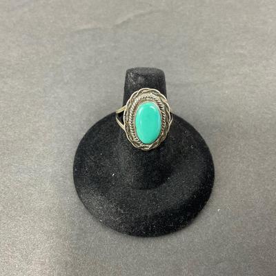 -34- NAVAJO | Artist Signed Sterling Ring | Marked Cortez H. K.W.