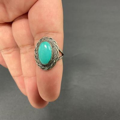 -34- NAVAJO | Artist Signed Sterling Ring | Marked Cortez H. K.W.