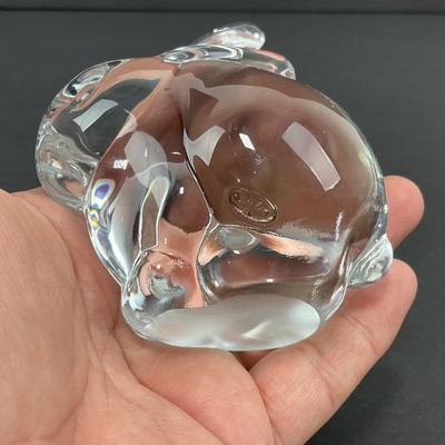 -42- FENTON | Glass Rabbit Figure | Marked