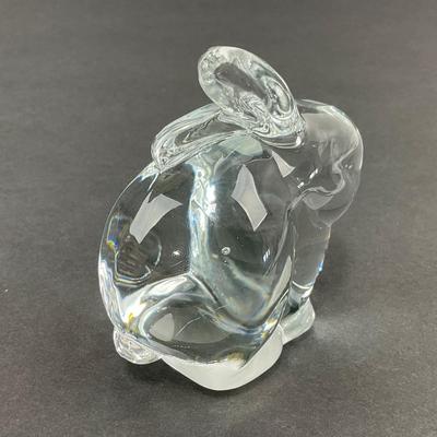 -42- FENTON | Glass Rabbit Figure | Marked