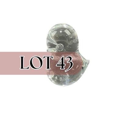 -43- GLASSWARE | Art Glass Baby Chick Figure