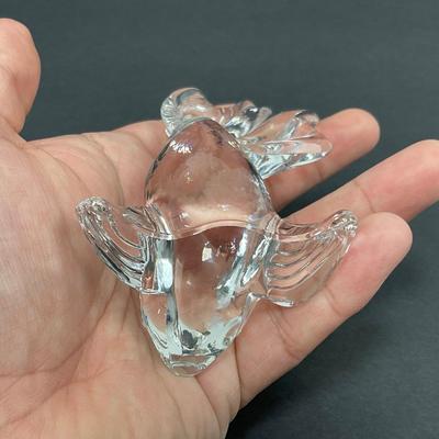 -44- GLASSWARE | Art Glass Gold Fish Figure