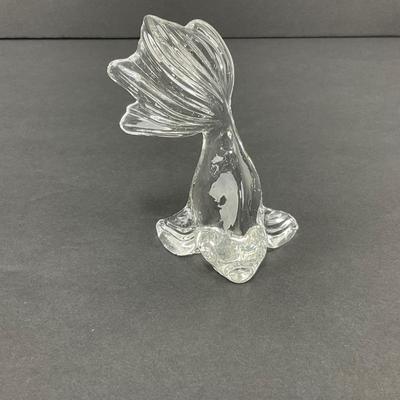 -44- GLASSWARE | Art Glass Gold Fish Figure