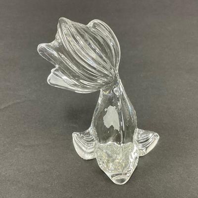 -44- GLASSWARE | Art Glass Gold Fish Figure