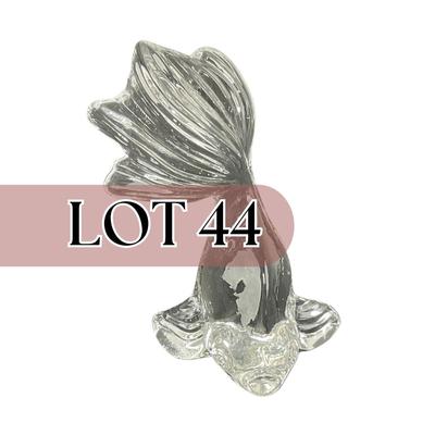 -44- GLASSWARE | Art Glass Gold Fish Figure