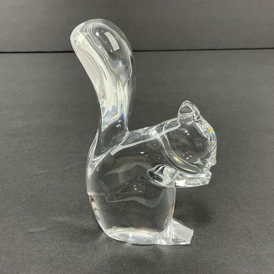 -45- BACCARAT | Crystal Squirrel Figure | Marked