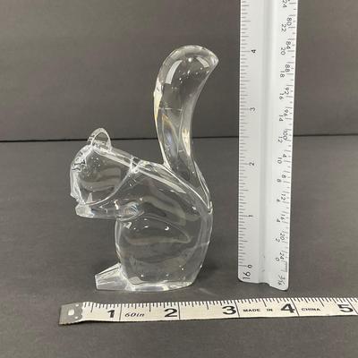 -45- BACCARAT | Crystal Squirrel Figure | Marked
