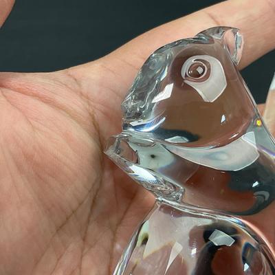-45- BACCARAT | Crystal Squirrel Figure | Marked