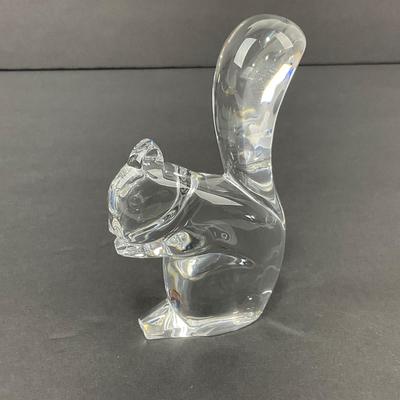 -45- BACCARAT | Crystal Squirrel Figure | Marked