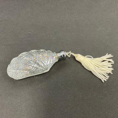 -46- GLASSWARE | Art Glass Shell & Shell Perfume Bottle