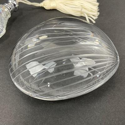 -46- GLASSWARE | Art Glass Shell & Shell Perfume Bottle