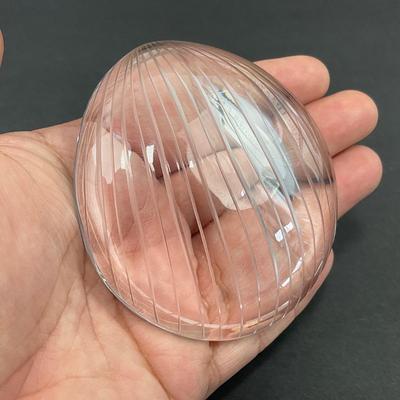 -46- GLASSWARE | Art Glass Shell & Shell Perfume Bottle