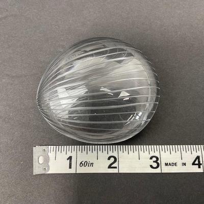-46- GLASSWARE | Art Glass Shell & Shell Perfume Bottle