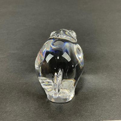 -47- VILLEROY & BOCH | Art Glass Hippopotamus | Marked