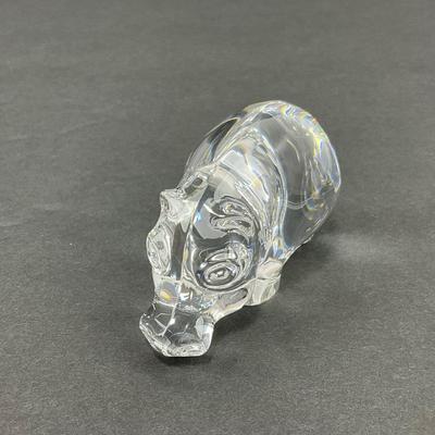 -47- VILLEROY & BOCH | Art Glass Hippopotamus | Marked