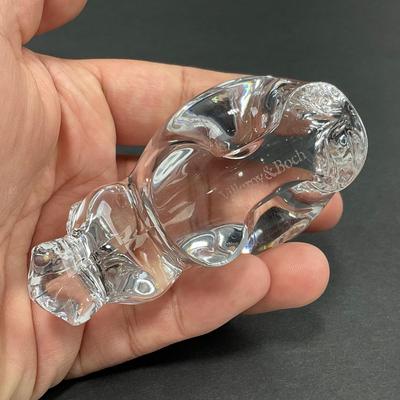 -47- VILLEROY & BOCH | Art Glass Hippopotamus | Marked