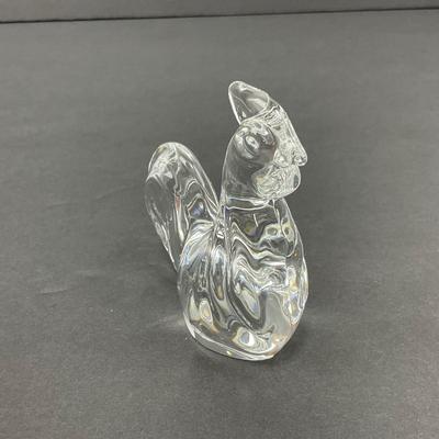 -49- VILLEROY & BOCH | Art Glass Rooster Figure | Marked