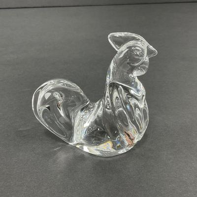 -49- VILLEROY & BOCH | Art Glass Rooster Figure | Marked