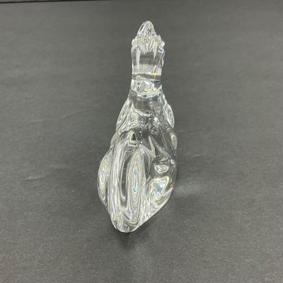 -49- VILLEROY & BOCH | Art Glass Rooster Figure | Marked