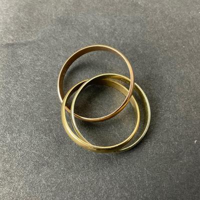 -52- GOLD | Tri Ring 375 (9KT Gold) Ring | Marked