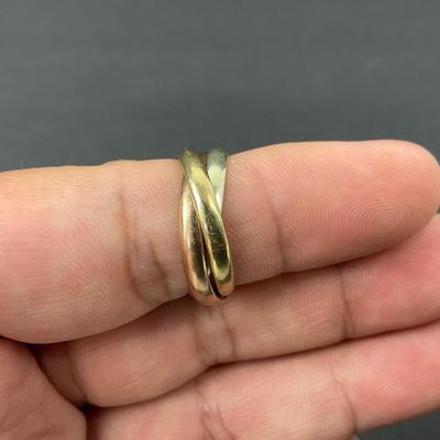 -52- GOLD | Tri Ring 375 (9KT Gold) Ring | Marked