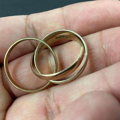 -52- GOLD | Tri Ring 375 (9KT Gold) Ring | Marked