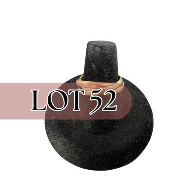 -52- GOLD | Tri Ring 375 (9KT Gold) Ring | Marked