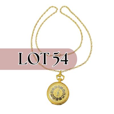 -54- WATCH | Comays 1/20 12K GF Chain & Pocket Watch