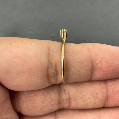 -58- GOLD | 14K Gold Ring Missing Stone | Marked