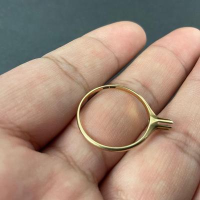 -58- GOLD | 14K Gold Ring Missing Stone | Marked