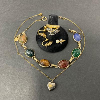 -59- GOLD FILLED | Miscellaneous Lot Of Gold Filled Pieces