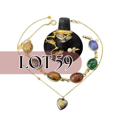 -59- GOLD FILLED | Miscellaneous Lot Of Gold Filled Pieces
