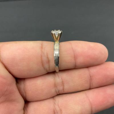 -61- GOLD | 14K Gold & Diamond Ring | Marked