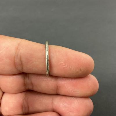 -64- SILVER | Red Polished Stone & Sterling Silver Rings | Marked