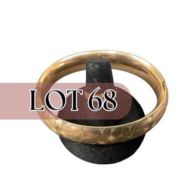 -68- COSTUME | Rose Colored Metal Bracelet & Ring