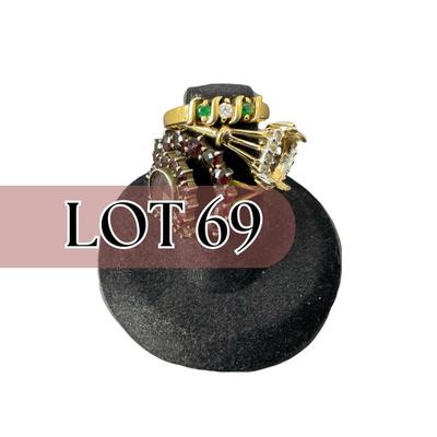 -69- COSTUME | Assortment Of Costume Jewelry Pieces