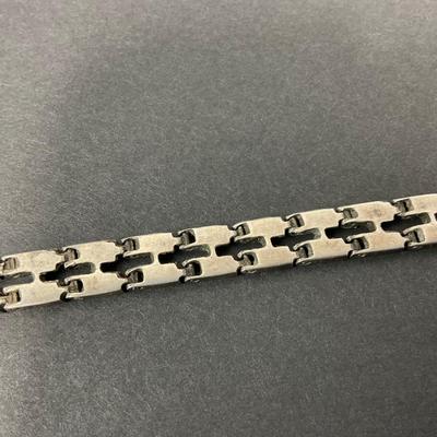 -70- COSTUME | Metal & Turquoise Type Of Stone Bracelet