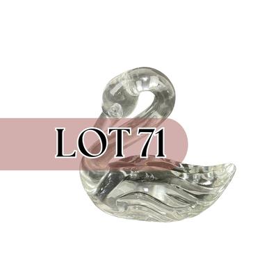 -71- FENTON | Art Glass Swan Figure | Marked