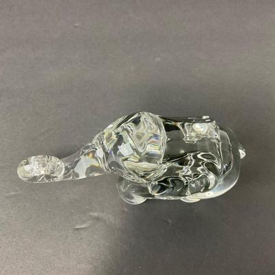 -74- HEISEY | Art Glass Mother Elephant Figure