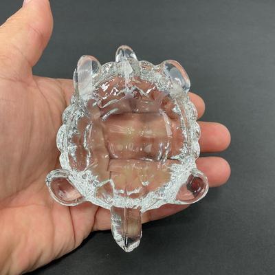 -75- GLASSWARE | Art Glass Turtle Figure