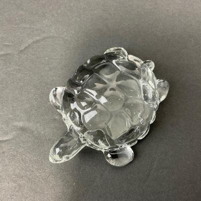 -75- GLASSWARE | Art Glass Turtle Figure