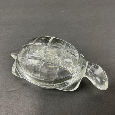 -76- GLASSWARE | Art Glass Turtle Figure