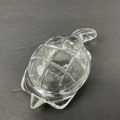 -76- GLASSWARE | Art Glass Turtle Figure