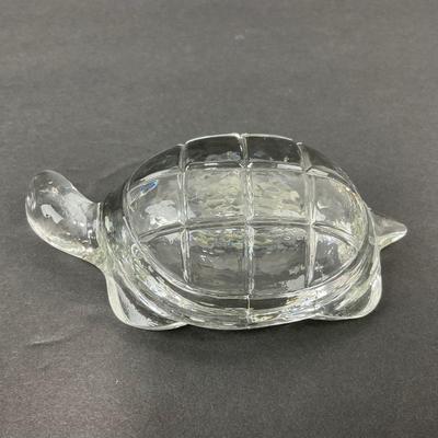 -76- GLASSWARE | Art Glass Turtle Figure
