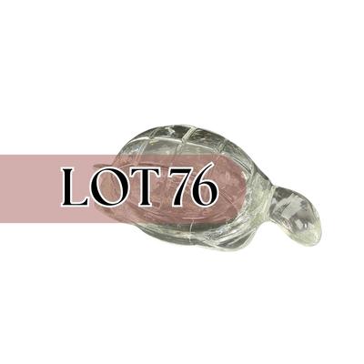 -76- GLASSWARE | Art Glass Turtle Figure